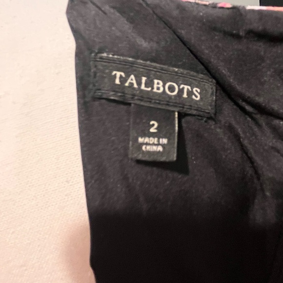 Talbots Black and Pink Floral Dress - Picture 3 of 6